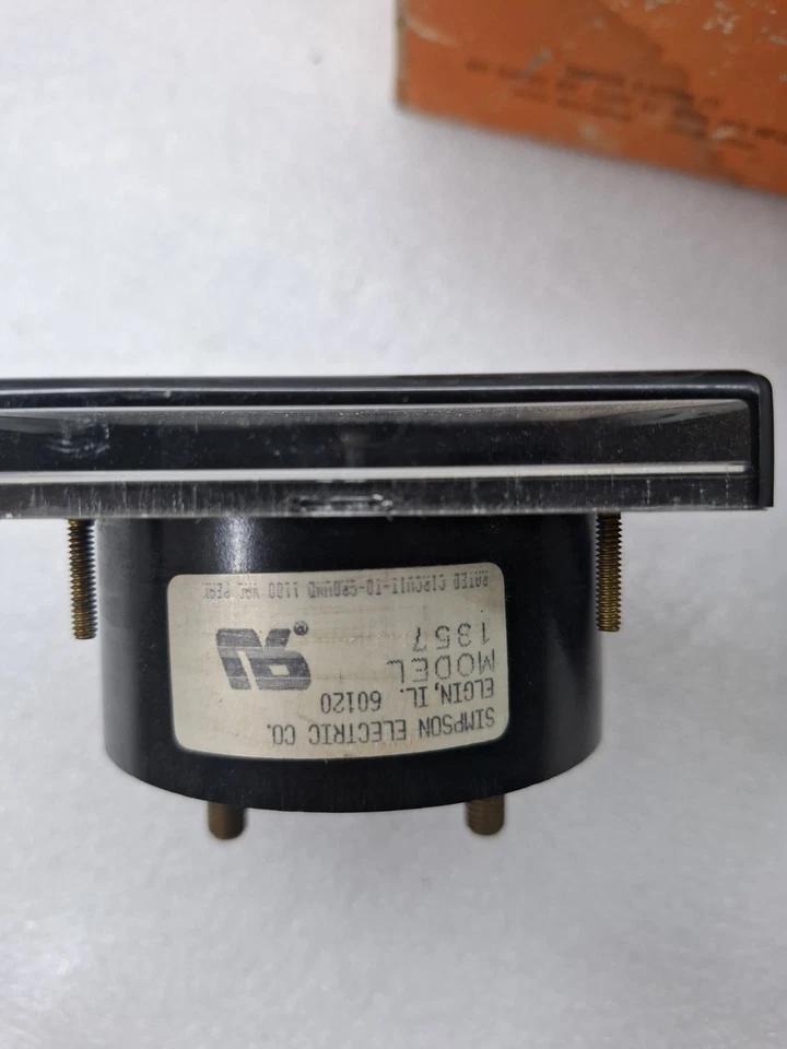 LOT OF 2PCS SIMPSON 1357 ANALOG AC AMPERES PANEL METER